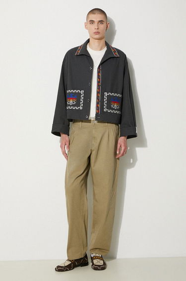 Bunda Neighborhood NEIGHBORHOOD GT Embroidery Oversize Jacket Šedá | 241AQNH.JKM04, 1