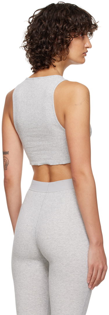 Tielko SKIMS SKIMS Cotton Rib Super Crop Tank Top Šedá | AP-CRP-1399, 2