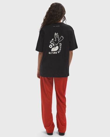 Tričko Samsoe Samsoe Sanature T-Shirt with Floral Embroidery Čierna | U25100020-BLACK-NATURE, 2