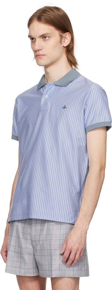 Polo tričko Vivienne Westwood Vivienne Westwood Striped Polo Modrá | 2H01000I-J009D-, 3