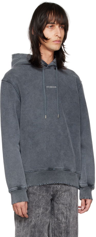 Mikina Han Kjøbenhavn Han Kjobenhavn Distressed Hoodie Čierna | M-131444, 4