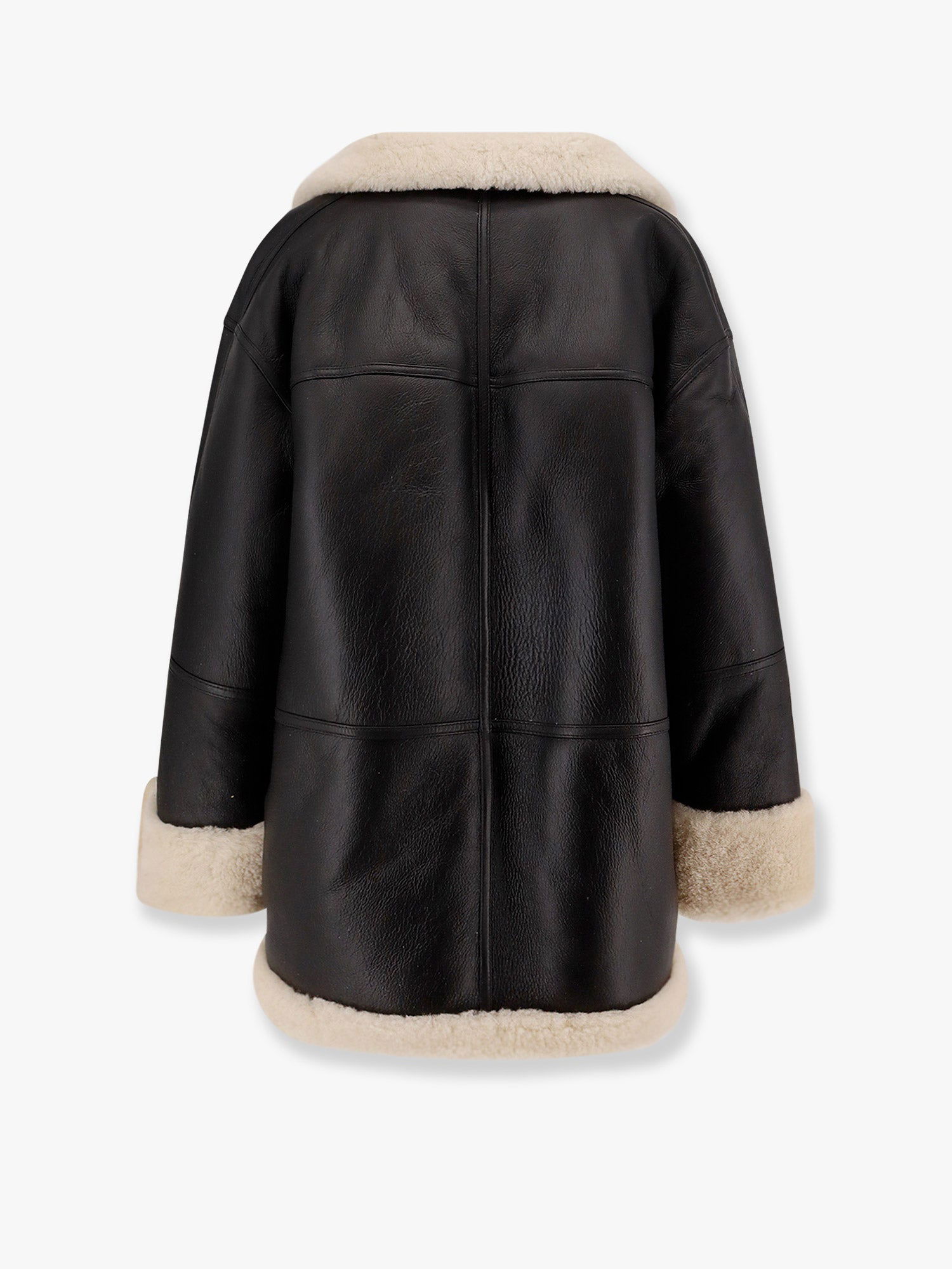 Bomber bunda TOTEME Suede and Shearling Jacket by Toteme Čierna | 214122606913, 1