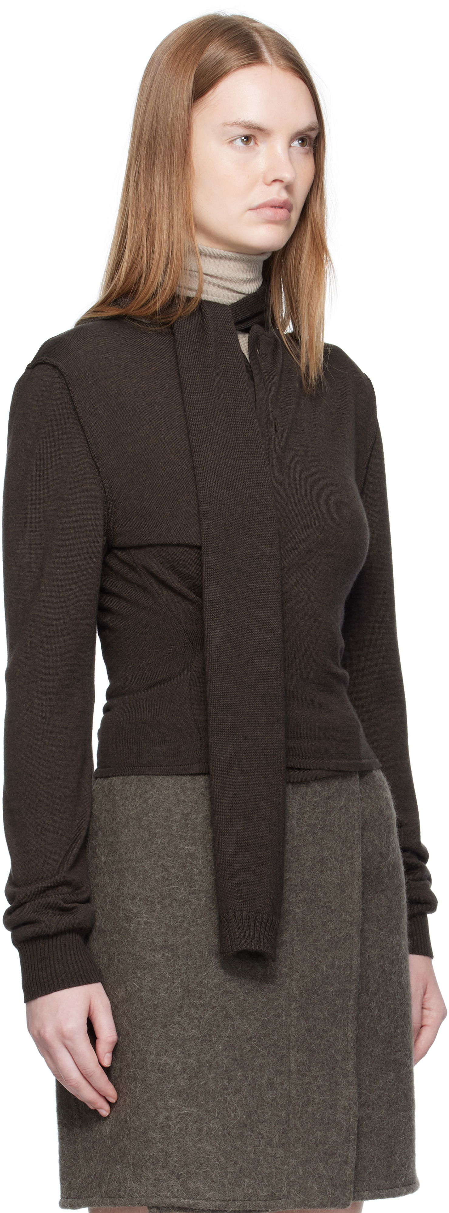 LEMAIRE Cardigan With Scarf