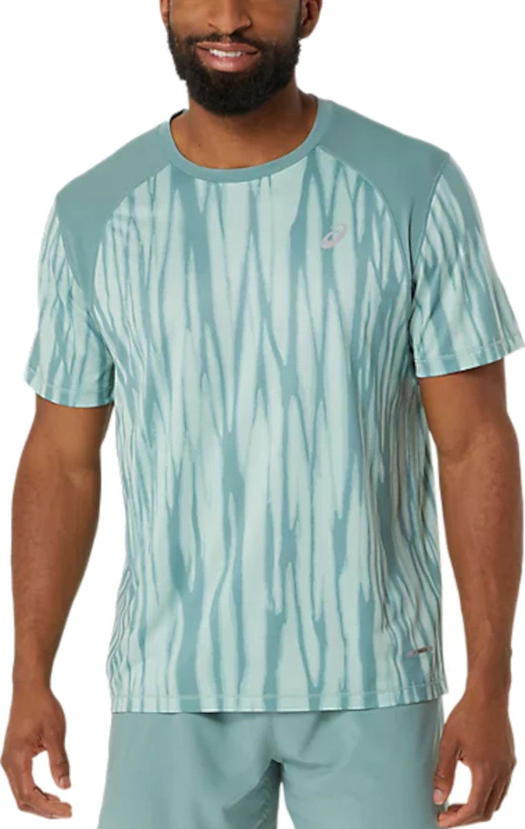 Tričko Asics ROAD ALL OVER PRINT SS TOP Tyrkysová | 2011d092-300, 0
