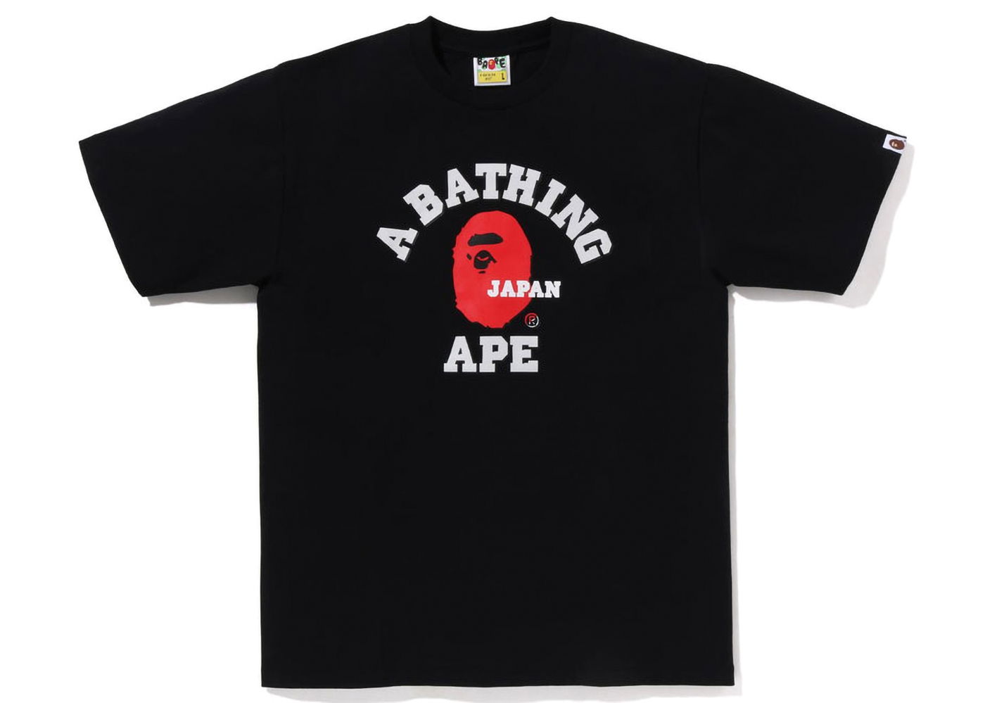 Tričko BAPE Japan College Tee Čierna | 1J22-110-011, 0