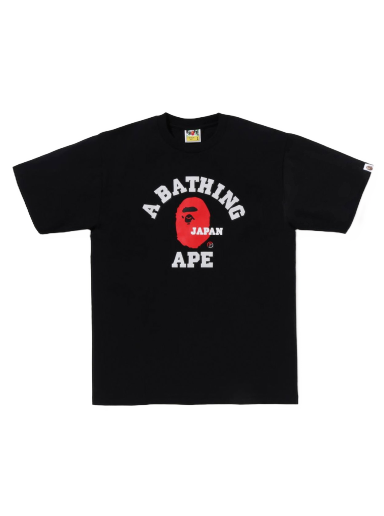 Tričko BAPE Japan College Tee Čierna | 1J22-110-011