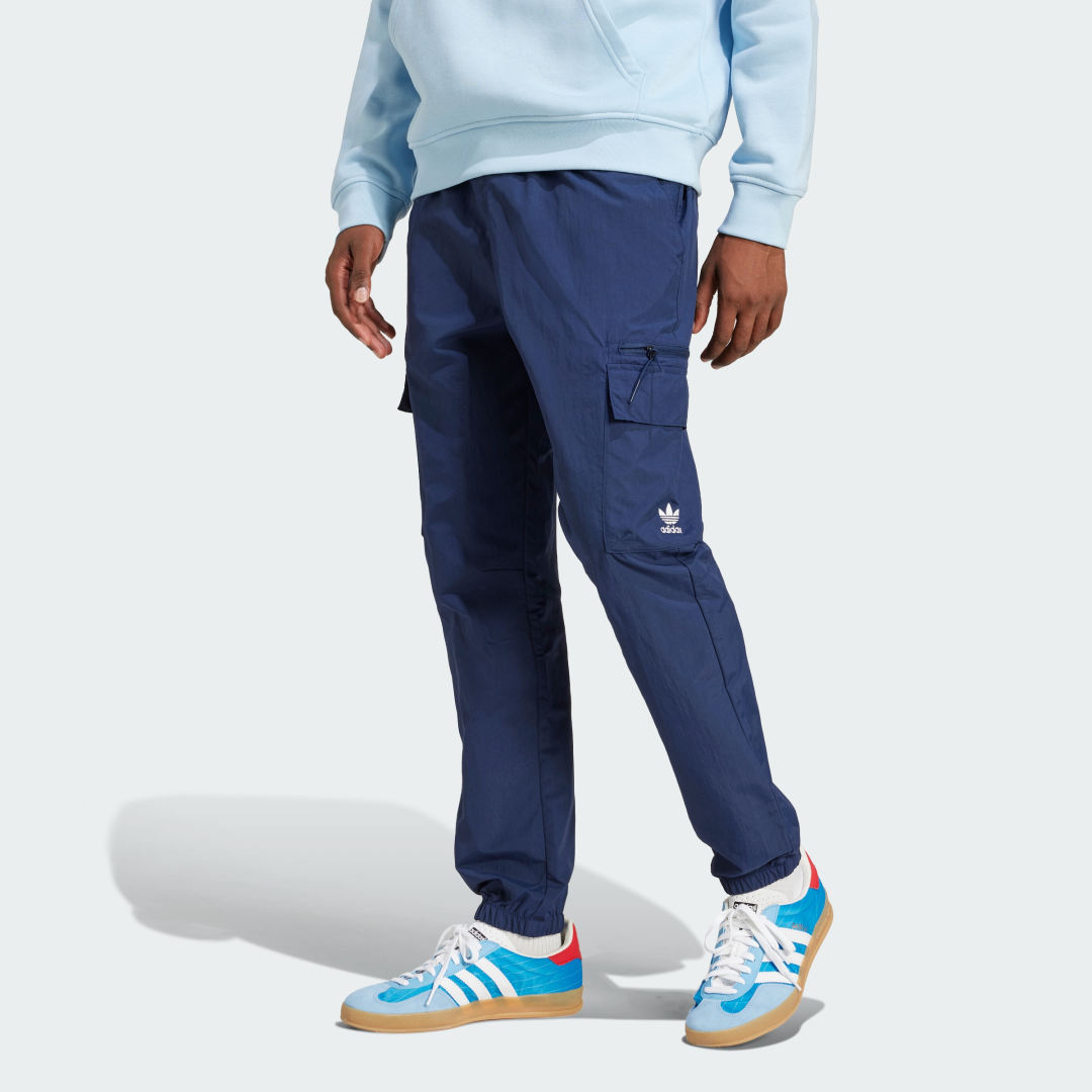 Cargo nohavice adidas Performance Essentials Woven Cargo Pants Modrá | JD2454, 0