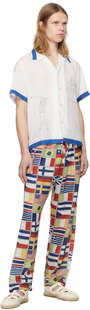 Košeľa Bode Bode Club Champion Linen Golf Print Shirt Biela | MRS25SH008, 3