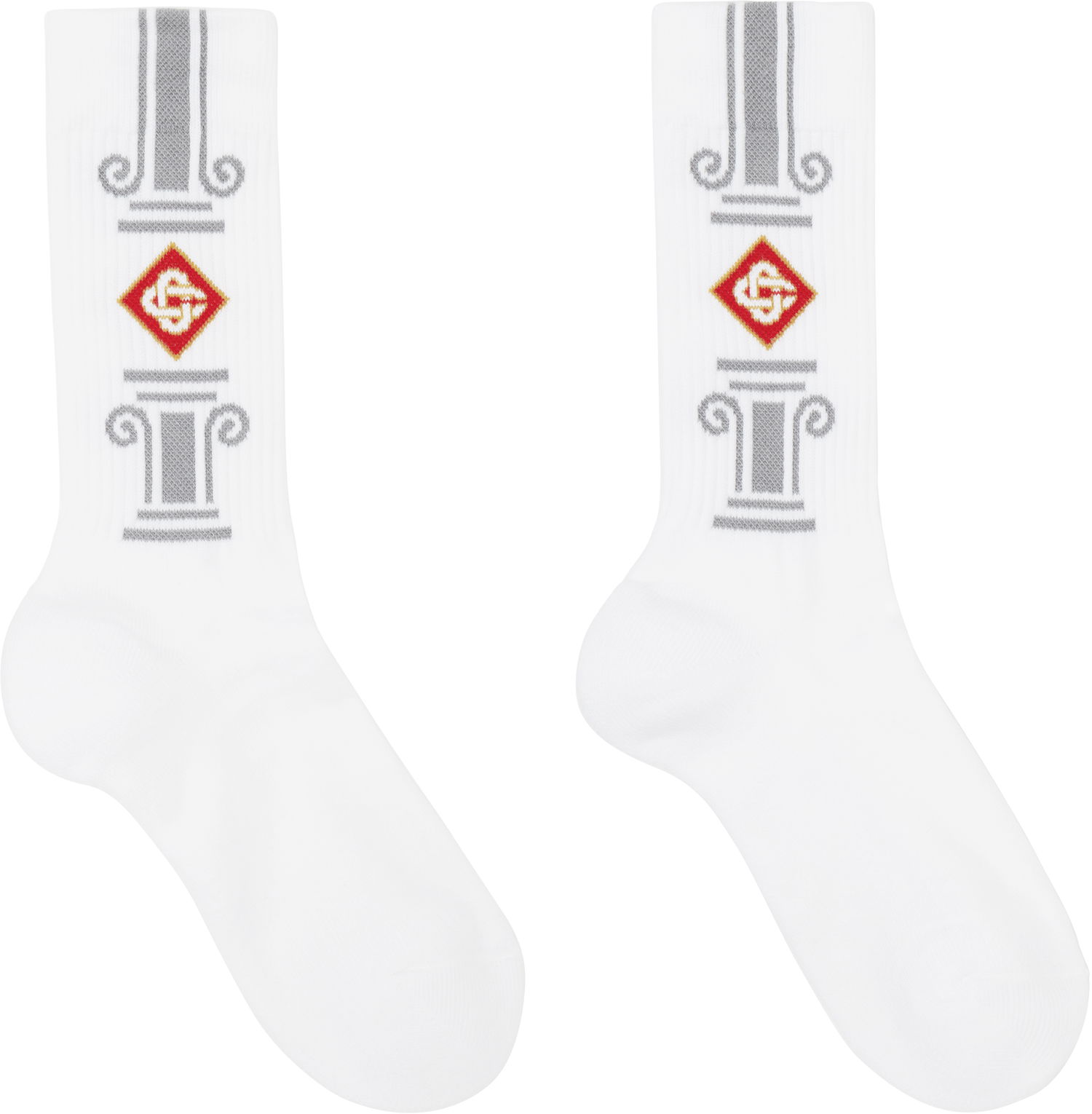 Ponožky Casablanca Column Socks Biela | APS25-ACC-010-04, 1