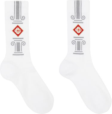Ponožky Casablanca Column Socks Biela | APS25-ACC-010-04, 1