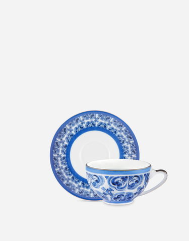 Home decor Dolce & Gabbana Gift Box With 2 Porcelain Espresso Cups and Saucers Onesize Modrá | TC0S19TCA88UB008, 3