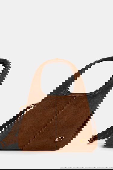 Taška cez rameno Coach Coach Lana 23 Suede Shoulder Bag Hnedá | CBZ95, 0