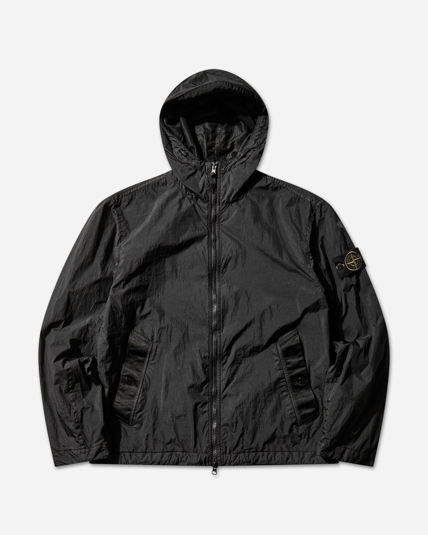 Vetrovka Stone Island Crinkle Reps NY Hooded Jacket Čierna | L1S154100001S0A23 V0029, 1
