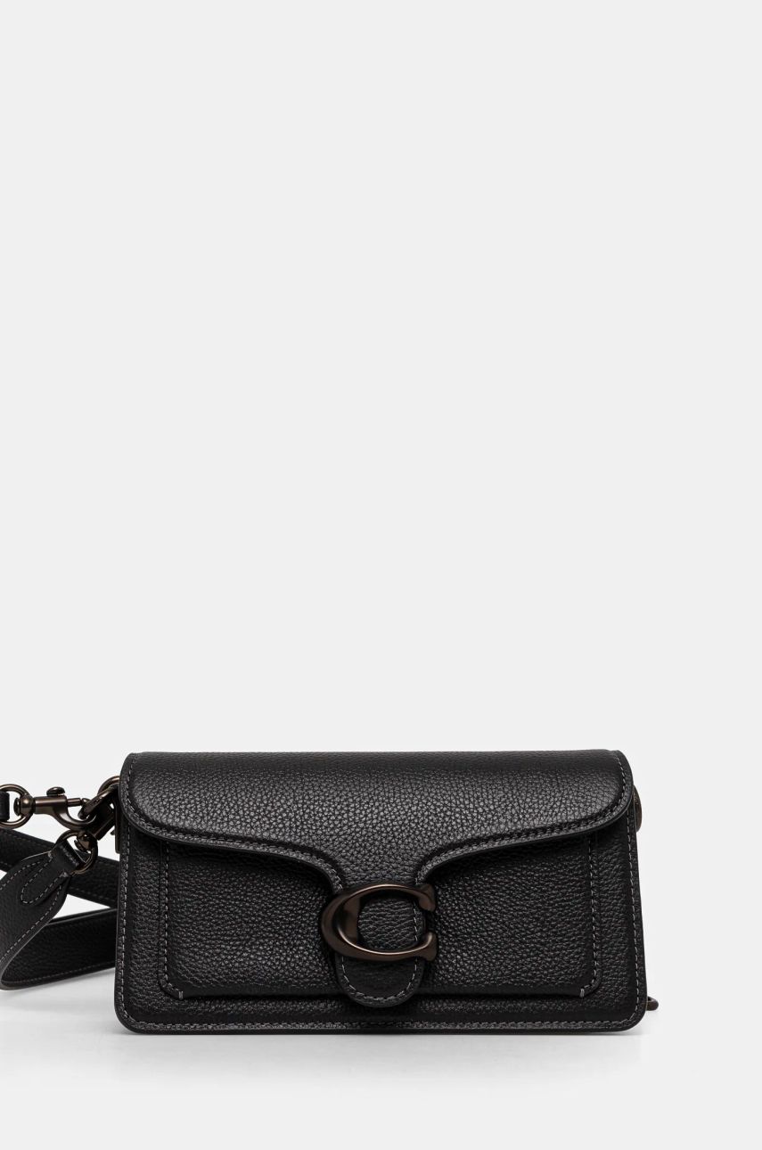 Taška cez rameno Coach Tabby Leather Shoulder Bag Čierna | CY201, 0
