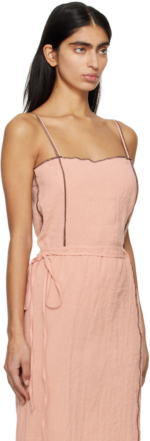 Šaty Baserange Baserange Shok Sleeveless Midi Dress Ružová | TOSKS-LC-SP24, 1