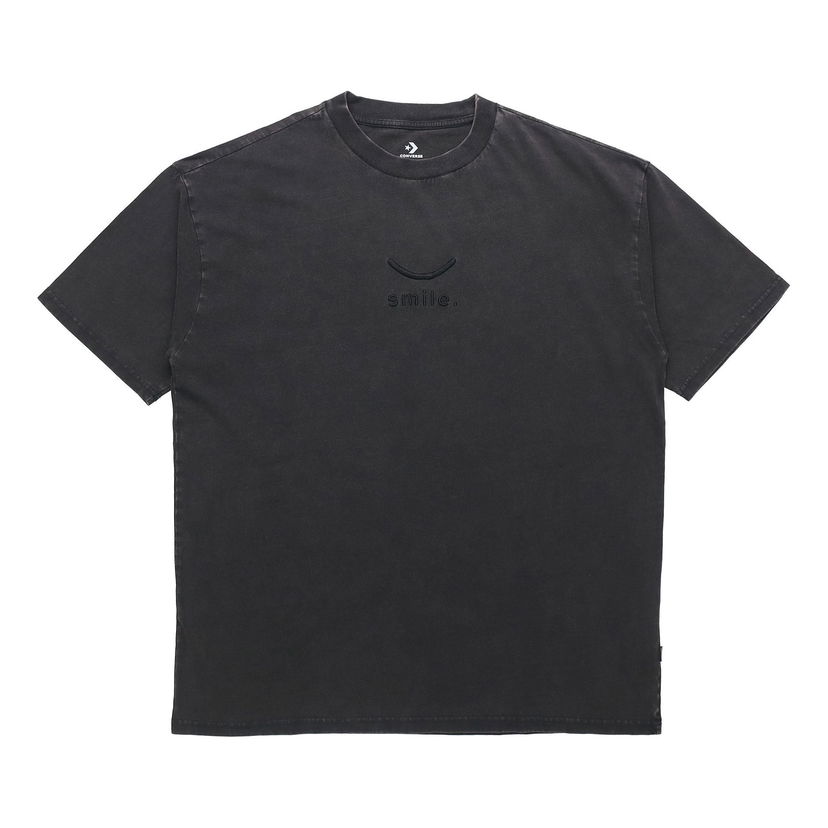 Tričko Converse Jack Purcell Smile Graphic T-Shirt Čierna | 10020930-A02