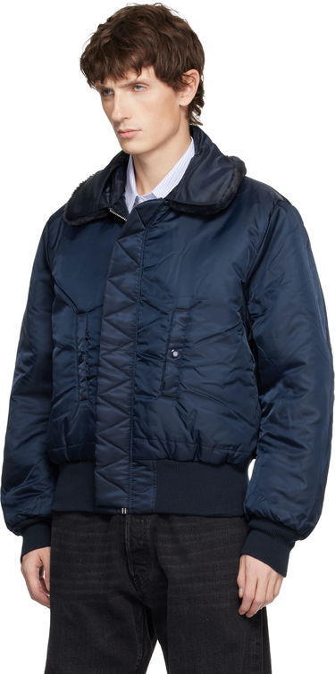 Bomber bunda Mastermind WORLD MASTERMIND WORLD Alpha Industries Edition Flight Reversible Bomber Jacket Modrá | MW25C15-BL105, 3