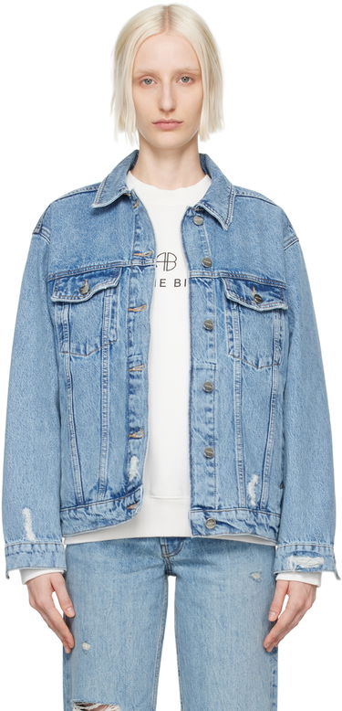 Bunda Anine Bing Rory Oversized Denim Jacket Modrá | A-01-7052-435, 0