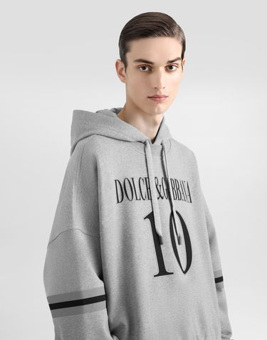 Mikina Dolce & Gabbana Dolce & Gabbana Cotton Sweatshirt With Logo Šedá | G9BEFTG7O2NS8290, 3