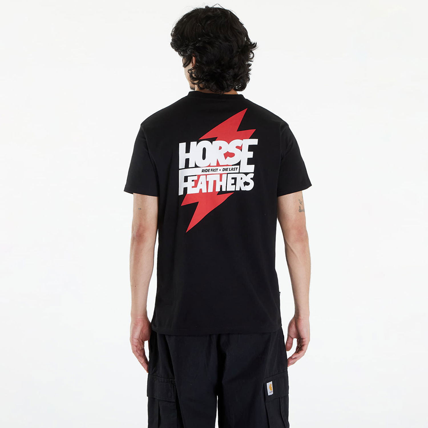 Tričko Horsefeathers Thunder II T-Shirt Black Čierna | SM1343B, 1