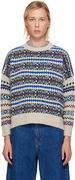 Weekend Max Mara Rivetto Fair Isle Crewneck Sweater
