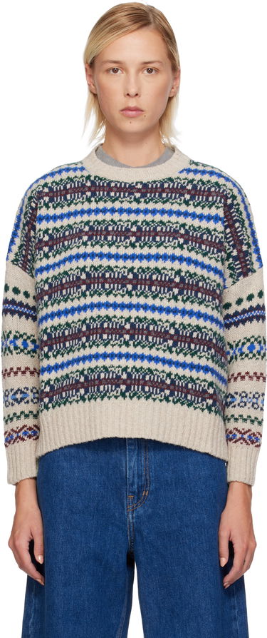 Sveter Max Mara Weekend Max Mara Rivetto Fair Isle Crewneck Sweater Rôznofarebný | 2525366252600, 0