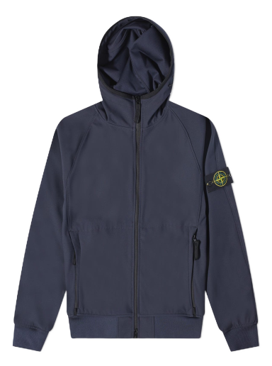 Vetrovka Stone Island Light Soft Shell-R Hooded Jacket Navy | 781540927-V0020