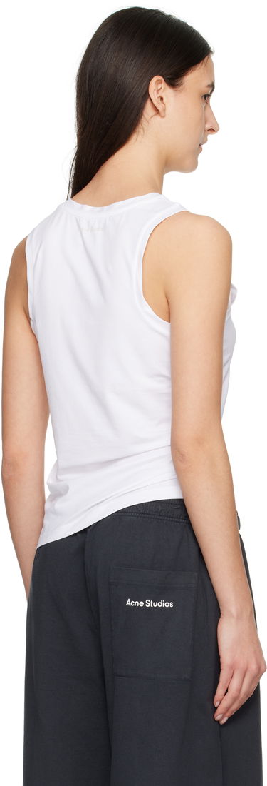 Tielko Acne Studios Acne Studios Jersey Tank Top Biela | CL0314-, 2