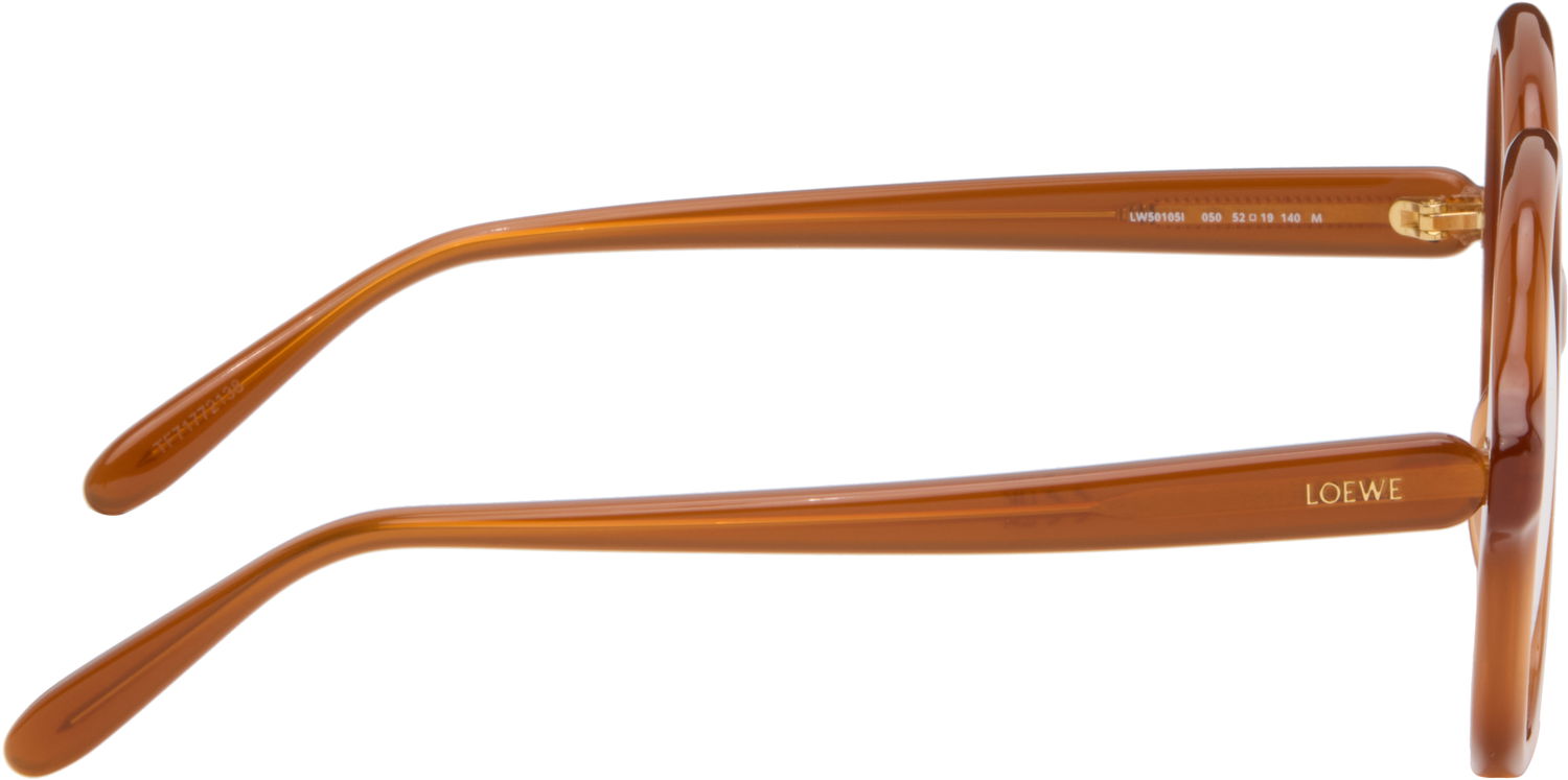 Slnečné okuliare Loewe Round Frame Slim Glasses Hnedá | LW50105I@52050 192337240652, 1