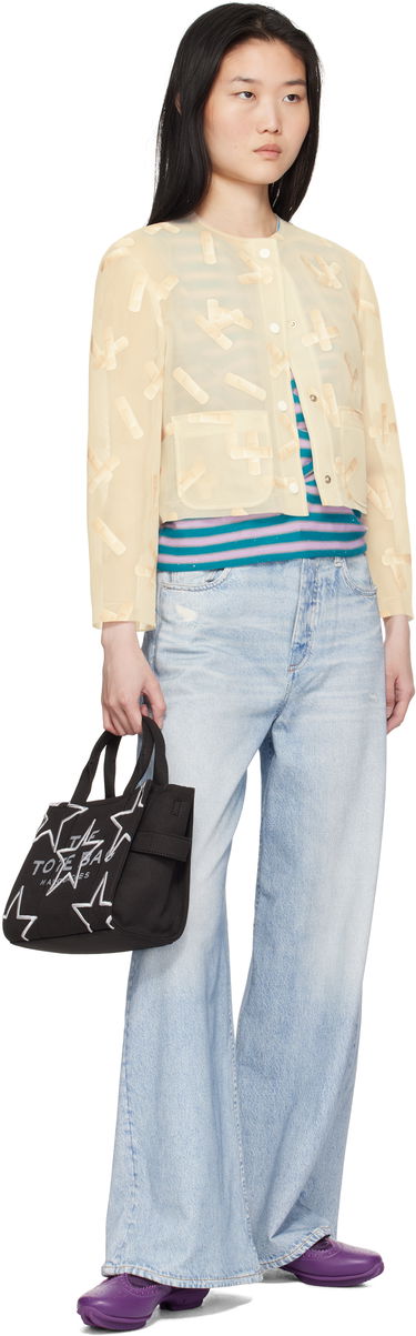 Tote bag Marc Jacobs Marc Jacobs 'The' Star Canvas Small Tote Bag Čierna | 2R4HTT019H03, 3