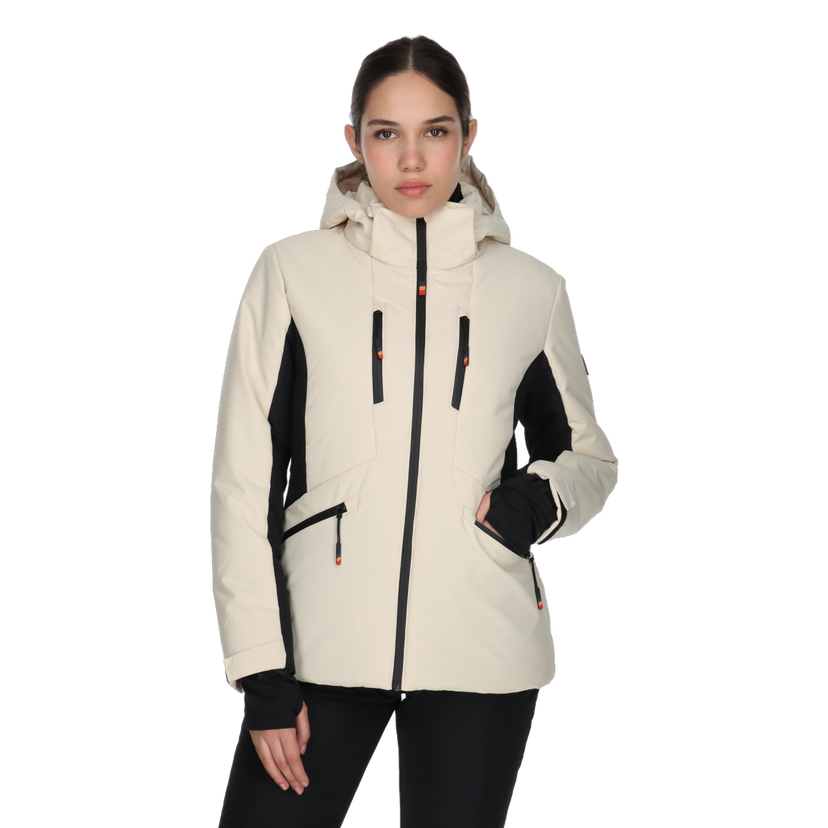 Bunda Ellesse Claudia Hooded Ski Jacket Béžová | ELA243F504-92