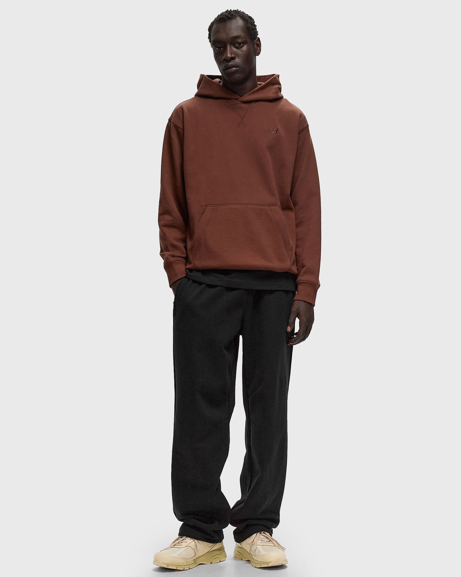 Mikina New Balance Hoodie Brown Hnedá | NBMT41534ROK, 1