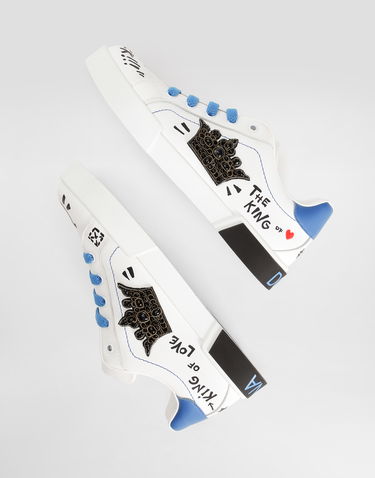 Tenisky a topánky Dolce & Gabbana Portofino Light Nappa Calfskin Biela | DA0702A02198W921, 3