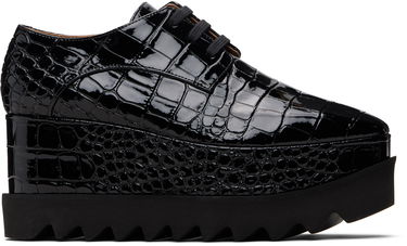 Tenisky a topánky Stella McCartney Limited-Edition Elyse Crocodile Platform Derbys Čierna | 810479APAEL0, 0
