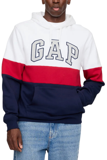 Mikina GAP Logo Color-block Hoodie Rôznofarebný | 776460-00, 0