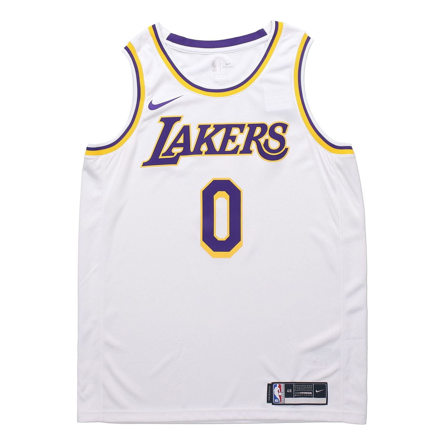 Dres Nike Los Angeles Lakers Kuzma #0 Basketball Swingman Jersey Biela | CW3595-106, 0