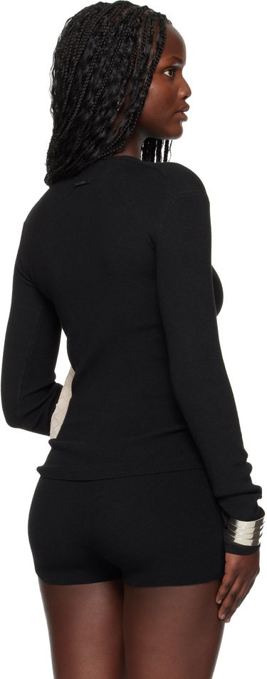 Tričko Fear of God ESSENTIALS Holiday Rib Long Sleeve T-shirt Čierna | 192HO257801FW, 2