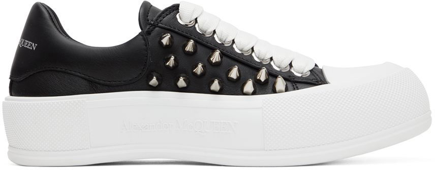 Tenisky a topánky Alexander McQueen Deck Plimsoll Sneakers Čierna | 708083WHT9K, 0