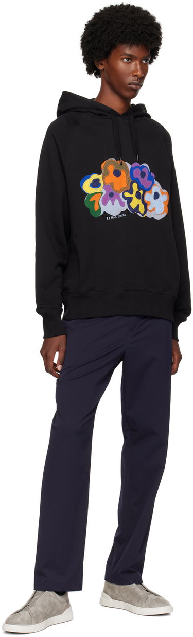 Mikina Paul Smith PS Paul Smith Embroidered Flowers Hoodie Čierna | M2R-960X-NP4642-79, 4