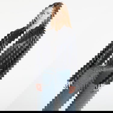 Bunda CALVIN KLEIN Leather Moto Jacket Čierna | LV047E501G UB1, 0