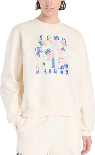 Mikina New Balance NYC Marathon Fleece Crewneck Sweatshirt Béžová | wt53511m-pef, 0