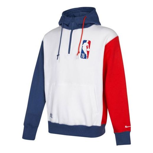Mikina Nike Basketball Training Colorblock Hoodie Biela | DH8673-100