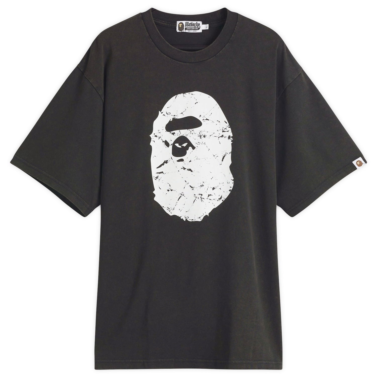 Tričko BAPE A Bathing Ape Heavy Washed Ape Head Relaxed Fit T-Shirt, Size Large Čierna | 001CSL301351M-BLK, 1