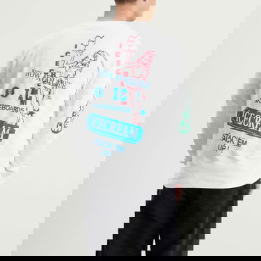 Tričko BBC IceCream Multi Graphic Long Sleeve T-Shirt, Size Large Biela | IC25355-WHT, 3