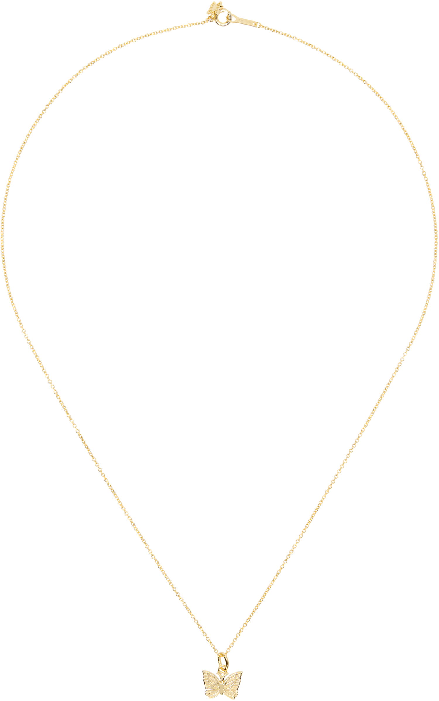 Náhrdelník Needles NEEDLES C-Papillon Butterfly Pendant Necklace Metalická | QV018, 0
