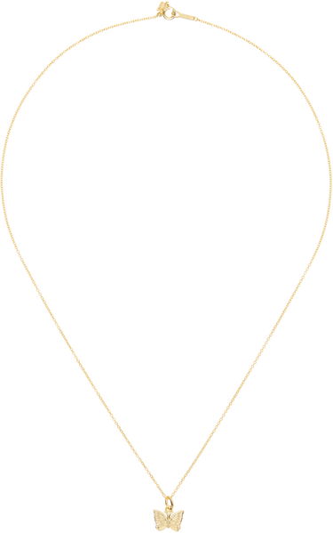 Náhrdelník Needles NEEDLES C-Papillon Butterfly Pendant Necklace Metalická | QV018, 0