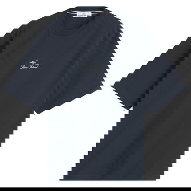 Tričko Stone Island Multiaxial Sashiro Embroidery T-Shirt Navy | K2S152100021-V0020, 0