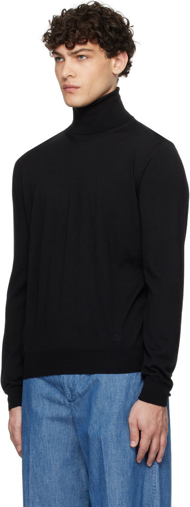 Sveter Valentino Signature Turtleneck Čierna | 6V3KC31RAD1, 3