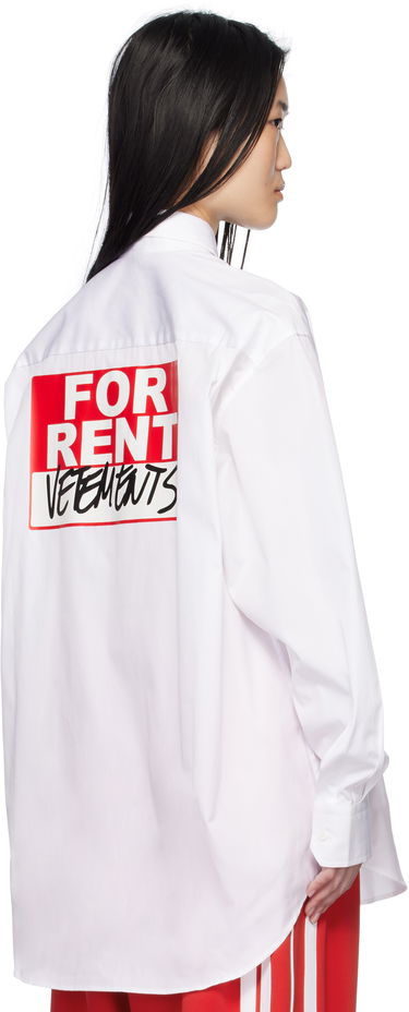 Košeľa VETEMENTS Vetements 'For Rent' Classic Shirt Biela | UA66SH450W, 2