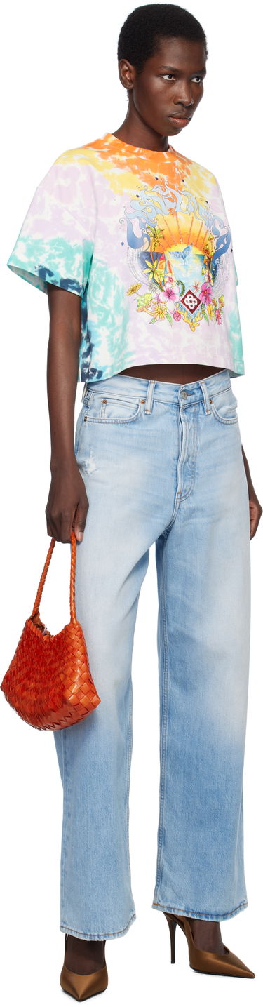 Crop Top Casablanca Casablanca Surf Trip Tie-Dye Cropped T-Shirt Rôznofarebný | WS25-JTS-037-01, 3